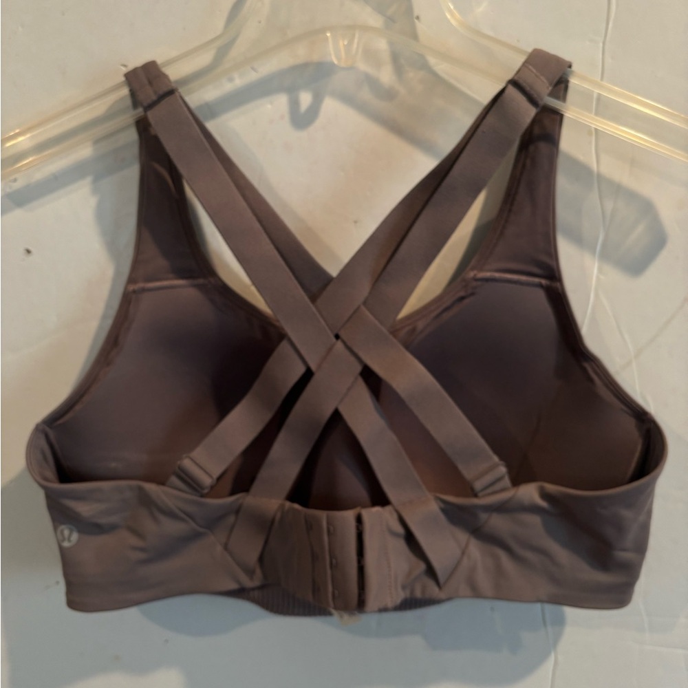 LULULEMON Cross-Back Mauve-Brown Sports Bra 36C - Picture 4 of 7